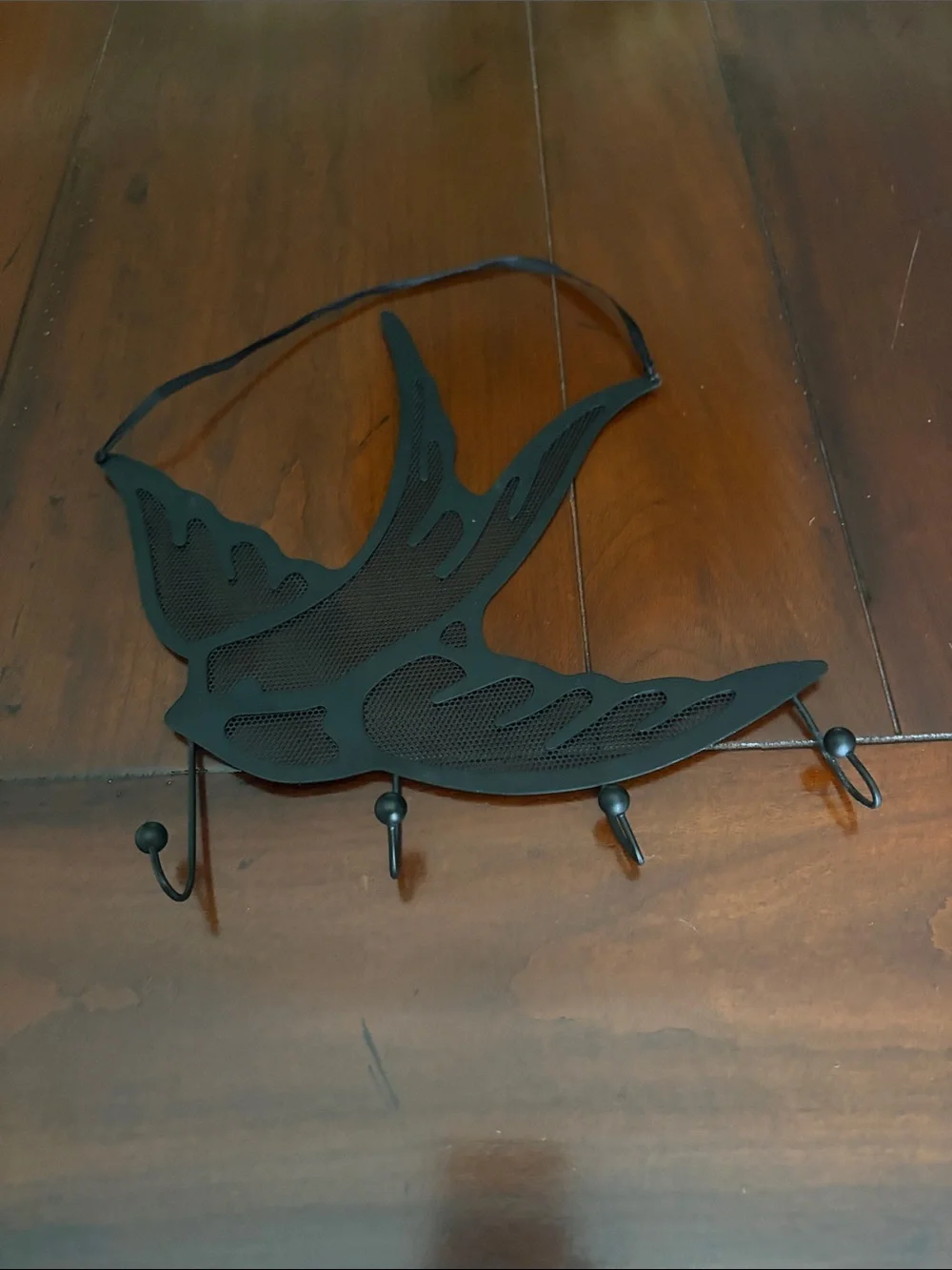 Swallow Jewelry Wall Hook in Black
